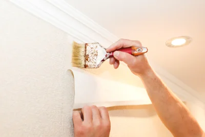 Pose de papier peint à Chaponost — revêtements muraux et toiles de verre